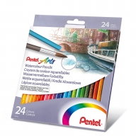 Акварельные карандаши Pentel Watercolour Pencils 24 цвета CB9-24 - Акварельные карандаши Pentel Watercolour Pencils 24 цвета CB9-24