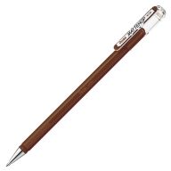 Ручка гелевая Pentel Mattehop K110V матовые чернила 1мм - Ручка гелевая Pentel Mattehop K110-VE коричневые матовые чернила 1мм