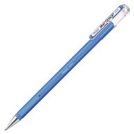 Ручка гелевая Pentel Mattehop K110V матовые чернила 1мм - Ручка гелевая Pentel Mattehop K110-VS голубые матовые чернила 1мм