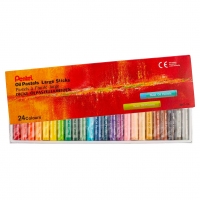 Пастель масляная Pentel Arts Oil Pastels Large картонная упаковка 24 мелка