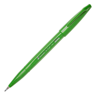 Кисть Pentel Touch Brush Sign Pen SES15С - Фломастер-кисть Pentel Brush Sign Pen SES15C-D зеленый