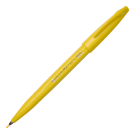 Кисть Pentel Touch Brush Sign Pen SES15С - Фломастер-кисть Pentel Brush Sign Pen SES15C-G желтый