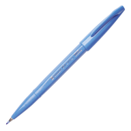 Кисть Pentel Touch Brush Sign Pen SES15С - Фломастер-кисть Pentel Brush Sign Pen SES15C-S голубой