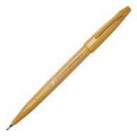 Кисть Pentel Touch Brush Sign Pen SES15С - Фломастер-кисть Pentel Brush Sign Pen SES15C-Y охра