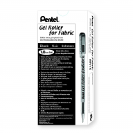 Ручка гелевая для ткани Pentel Gel Roller for Fabric BN15 1мм - Ручка гелевая для ткани Pentel Gel Roller for Fabric BN15 1мм упаковка из 12 штук