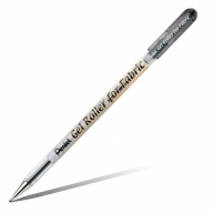 Ручка гелевая для ткани Pentel Gel Roller for Fabric BN15 1мм - Ручка гелевая для ткани Pentel Gel Roller for Fabric BN15 1мм черная