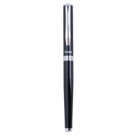 Ручка гелевая Pentel Sterling K611 черный лак c отделкой цвета серебра синяя 0,7мм K611 - Ручка гелевая Pentel Sterling K611 черный лак c отделкой цвета серебра синяя 0,7мм K611