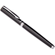 Ручка гелевая Pentel Sterling K611 черный лак c отделкой цвета серебра синяя 0,7мм K611 - Ручка гелевая Pentel Sterling K611 черный лак c отделкой цвета серебра синяя 0,7мм K611