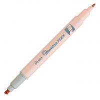 Текстовыделитель двусторонний Pentel Illumina Flex 1-3,5мм пастельный оранжевый SLW11P