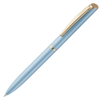 Ручка гелевая Pentel EnerGel BL2007P голубой матовый корпус с отделкой цвета золота синяя 0,7мм