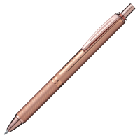 Ручка гелевая Pentel Sterling EnerGel розовое золото черная 0,7мм BL407PG