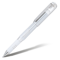 Ручка гелевая Pentel Hybrid Gel Grip DX белая 1мм K230-W