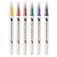Набор двусторонних кистей Pentel Brush Sign Pen Twin SESW30C 6 цветов - Набор двусторонних кистей Pentel Brush Sign Pen Twin SESW30C 6 цветов