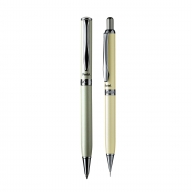Набор Pentel Sterling карандаш A811 + шариковая ручка B811 кремовый лак - Набор Pentel Sterling карандаш A811 + шариковая ручка B811 кремовый лак