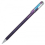 Ручка гелевая Pentel Hybrid Dual Metallic K110 хамелеон 1мм - Ручка гелевая Pentel Hybrid Dual Metallic K110-DVX фиолетовый + синий металлик 1мм
