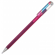 Ручка гелевая Pentel Hybrid Dual Metallic K110 хамелеон 1мм - Ручка гелевая Pentel Hybrid Dual Metallic K110-DCPX розовый + синий металлик 1мм