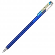 Ручка гелевая Pentel Hybrid Dual Metallic K110 хамелеон 1мм - Ручка гелевая Pentel Hybrid Dual Metallic K110-DXCX синий + золотой металлик 1мм