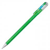 Ручка гелевая Pentel Hybrid Dual Metallic K110 хамелеон 1мм - Ручка гелевая Pentel Hybrid Dual Metallic K110-DMKX светло-зеленый + синий&красный металлик 1мм
