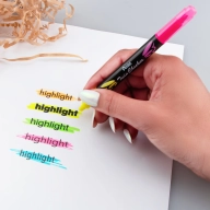 Набор текстовыделителей Pentel TwinCheсker 1-3мм SLW8-4 - Набор текстовыделителей Pentel TwinCheсker 1-3мм SLW8-4