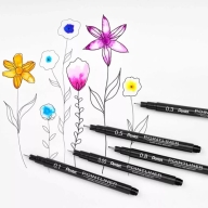 Набор линеров Pentel PointLiner S20P 5 шт. - Набор линеров Pentel PointLiner S20P 5 шт.