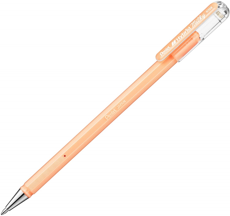 Ручка гелевая Pentel Hybrid Milky K108 пастельная 0,8мм