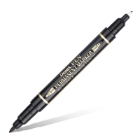 Маркер перманентный двусторонний Pentel Pen Twin Tip N75W 0,6/1,2мм