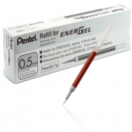 Стержень гелевый Pentel LRN5 для EnerGel, BLN75 X, Tradio Roller 0,5мм - Стержень гелевый Pentel LRN5-B для EnerGel, BLN75 X, Tradio Roller 0,5мм красный упаковка из 12 штук