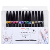 Набор кистей Pentel Brush Sign Pen Artist SESF30C 12 цветов